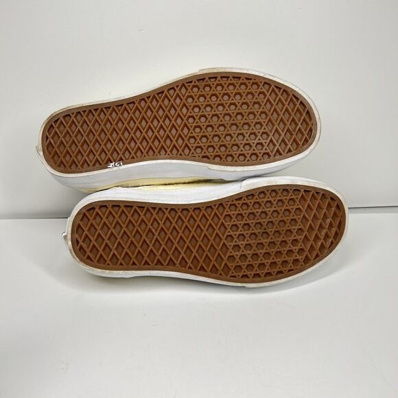 Vans Old Skool Ortholite Yellow Print Shoe Womens Size 7.5 Deluxe Comfort - Picture 5 of 10